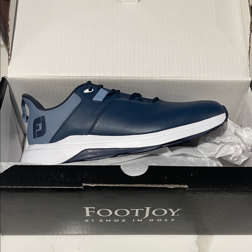 FootJoy Men's Navy and Light Blue Athletic Golf Shoe